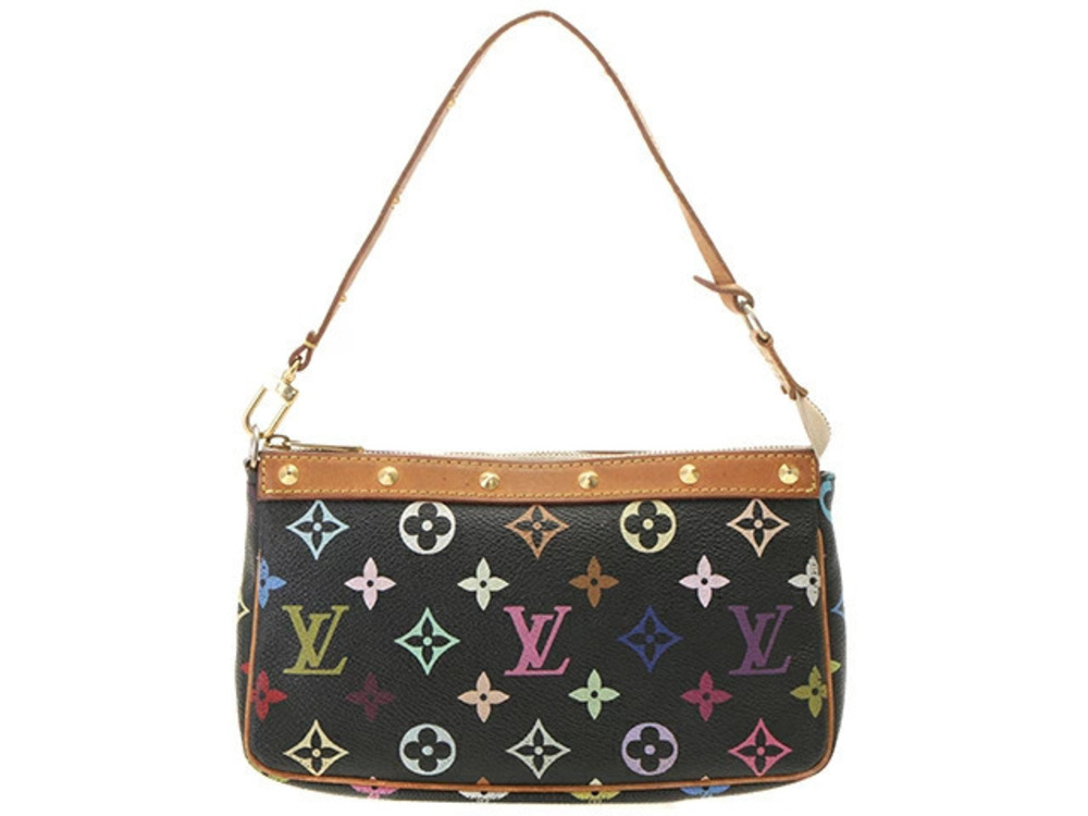 LOUIS VUITTON Pochette Accessoires Noir Black Multi